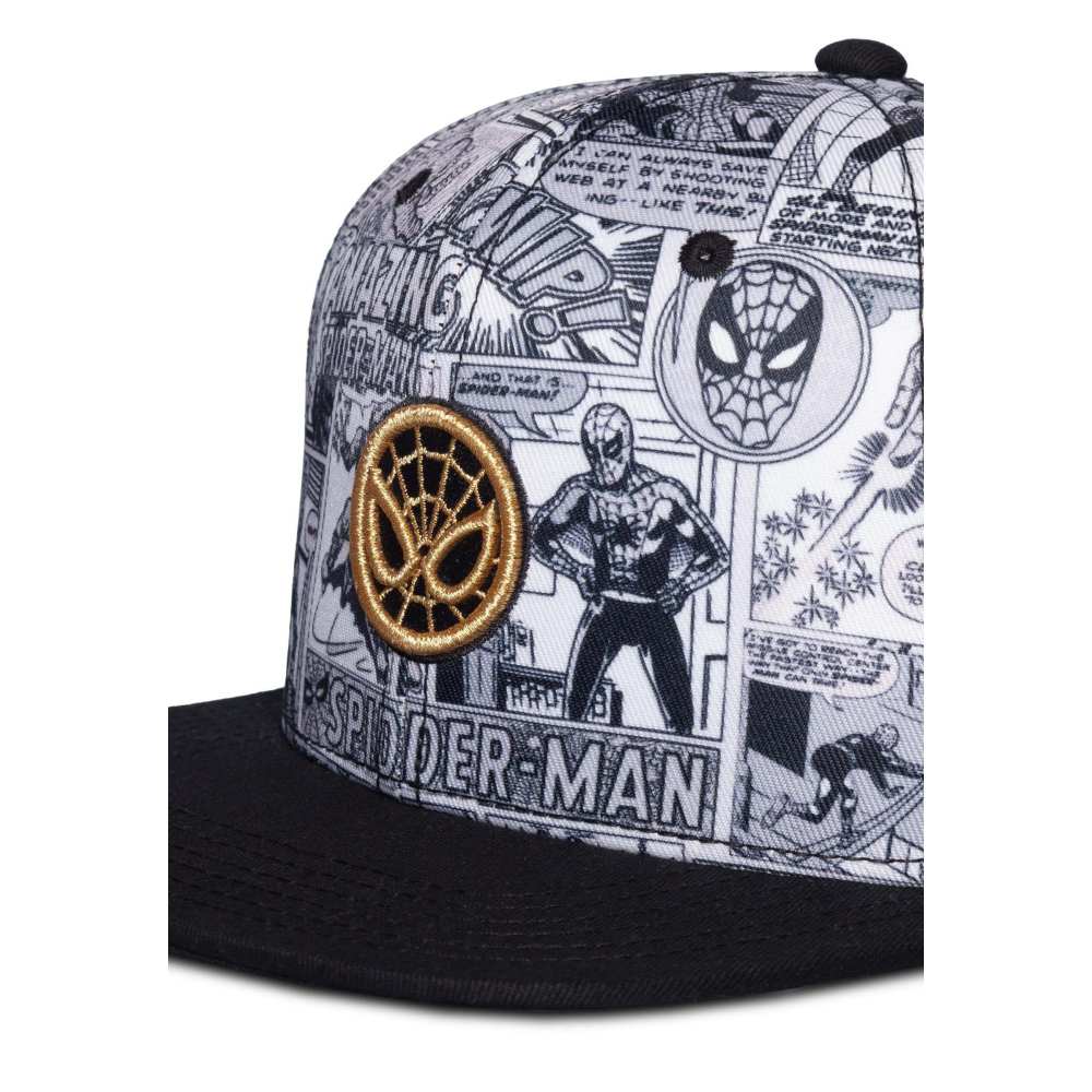 Marvel Spider-Man - AOP Snapback Pet - Grijs/Zwart